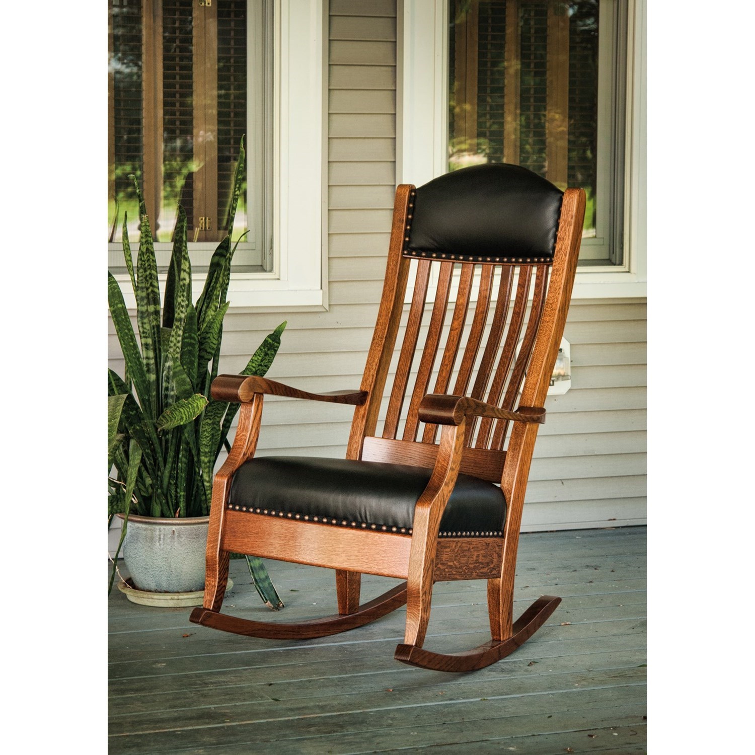 Black store wooden rockers